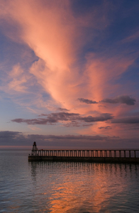 Whitby sunset ~ Sue Hogarth